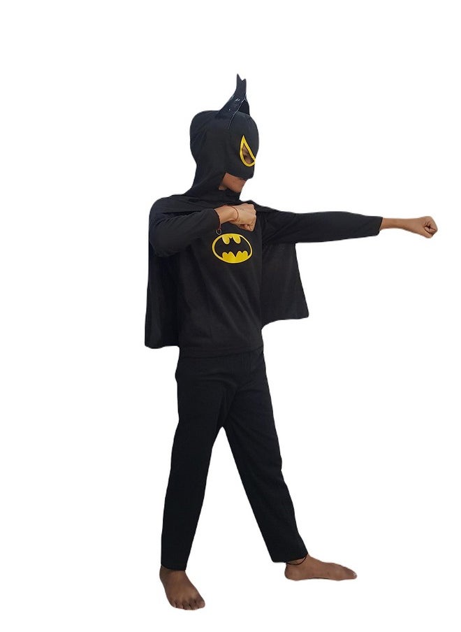 BookMyCostume BookMyCostume Black Bat Superhero Kids Fancy Dress Costume - Premium 8-10 years  - Image 3