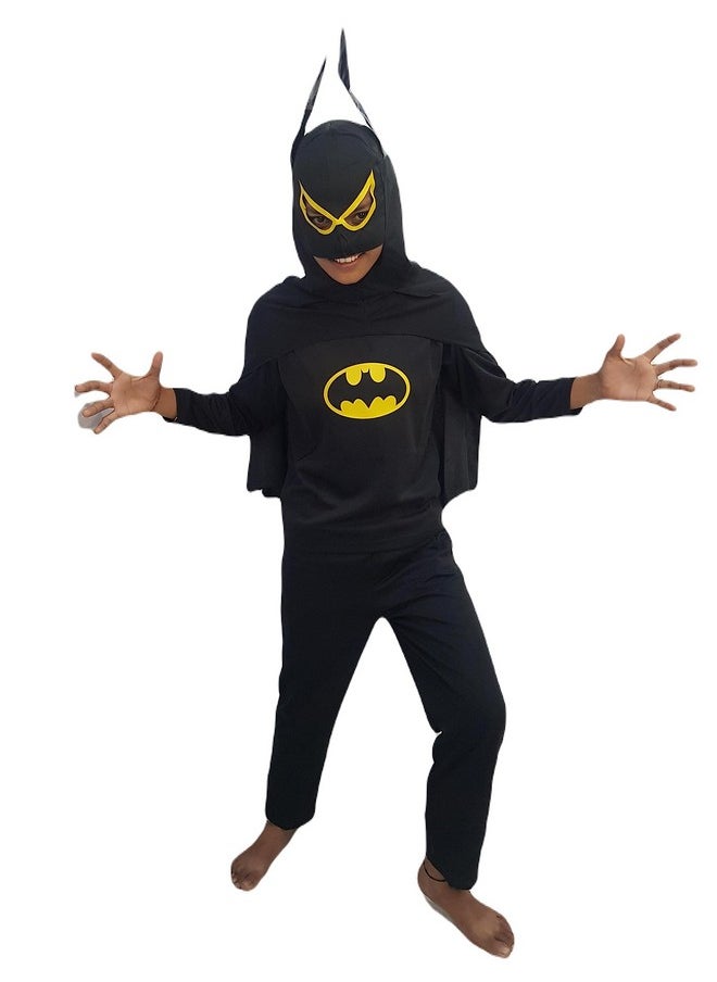 BookMyCostume BookMyCostume Black Bat Superhero Kids Fancy Dress Costume - Premium 8-10 years  - Image 1
