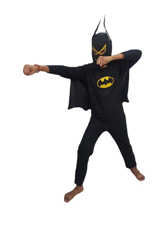BookMyCostume BookMyCostume Black Bat Superhero Kids Fancy Dress Costume - Premium 8-10 years  - Image 2