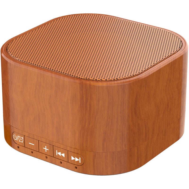 White Noise Machine plugin Sound Machine with 20 Non Looping Natural Soothing Sounds and Memory Function Sleep Timer Sleep Machine with Sleep Therapy for Baby Kids AdultsNew Wood Grain Added in 2025