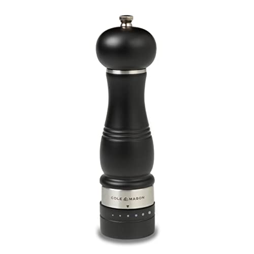 COLE & MASON Ardingly Wood Pepper Grinder - Wooden Mill Includes Gourmet Precision Mechanism and Premium Peppercorns, Dark Brown - Image 1