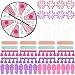 VercanMonth 8 Set Spa Party Supplies Include Nail Kits Spa Spinner Disposable Slippers Nail Files for Sleepover Slumber Themed Birthday Party Favors Supplies - Image 2