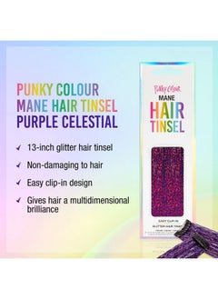 Mane Hair Tinsel - Celestial Purple, Easy Clip-In, 13-Inch Glitter Fairy Hair, 1-Pack - pzsku/Z3FF25160DC43E8837E18Z/45/_/1734182912/c490330e-ad22-44e3-a1a5-62c7f027f1be