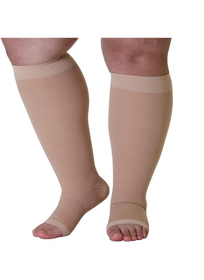 Plus Size 4/5/6/7XL Tube Stockings Plus Size Compression Stockings Anti-varicose Thrombosis Elastic Stockings