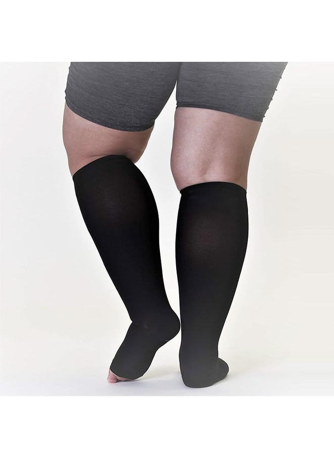 Plus Size 4/5/6/7XL Tube Stockings Plus Size Compression Stockings Anti-varicose Thrombosis Elastic Stockings