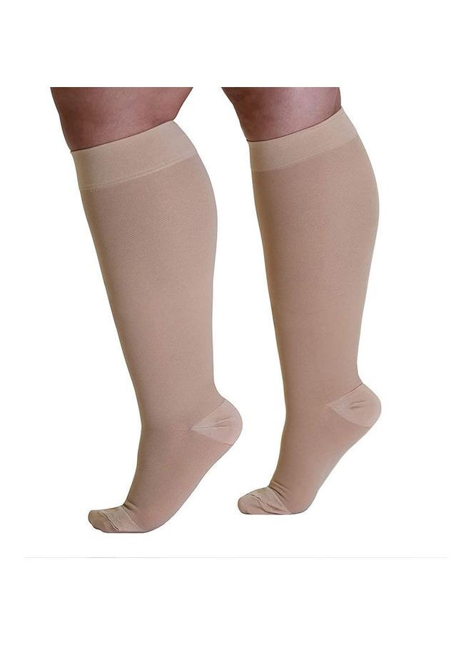 Plus Size 4/5/6/7XL Tube Stockings Plus Size Compression Stockings Anti-varicose Thrombosis Elastic Stockings