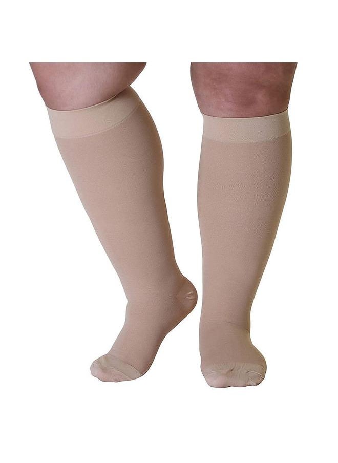 Plus Size 4/5/6/7XL Tube Stockings Plus Size Compression Stockings Anti-varicose Thrombosis Elastic Stockings