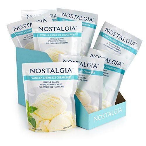 Nostalgia خلطة آيس كريم نوسالتجيا المميزة 8 عبوات 8 أونصات تصنع 16 كوارت إجمالي - Image 1