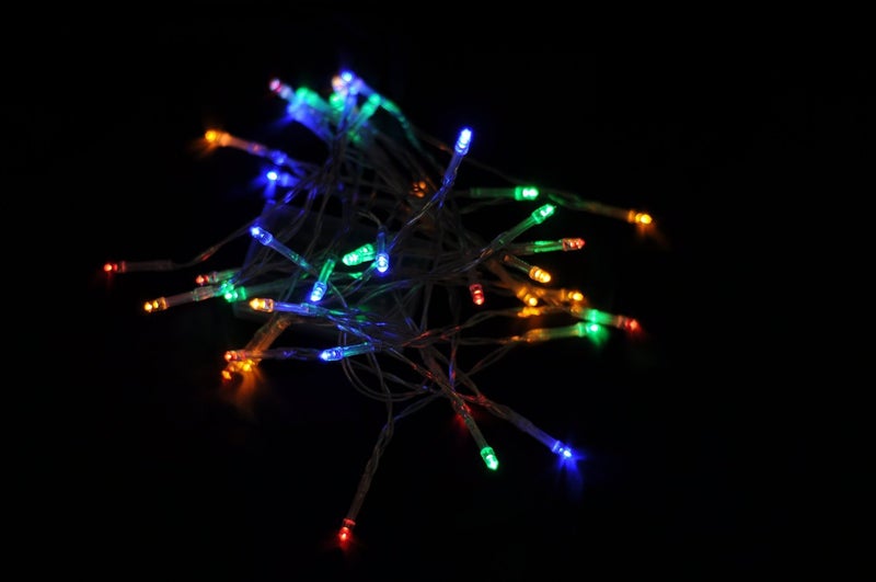 Karlling Battery Operated Christmas Lights,13 ft Short Clear Wire String Led Twinkle Fairy Light for Small Mini Xmas Tree and Wedding Party Indoor/Outdoor Decoration(Multicolor) - Image 2