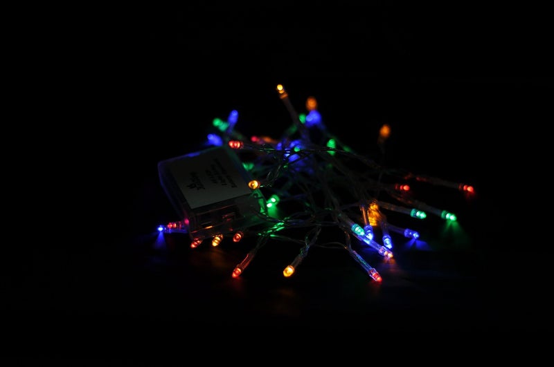 Karlling Battery Operated Christmas Lights,13 ft Short Clear Wire String Led Twinkle Fairy Light for Small Mini Xmas Tree and Wedding Party Indoor/Outdoor Decoration(Multicolor) - Image 4