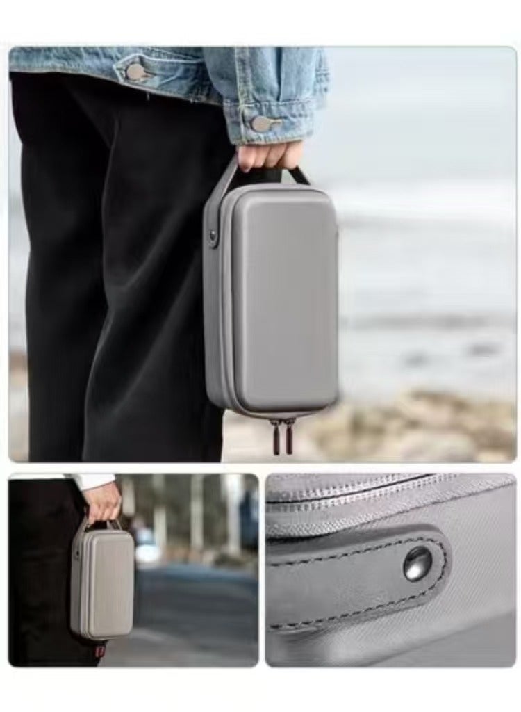 Captaintech Carry Case for DJI OSMO Pocket 3, Portable Waterproof PU Storage Bag, Store Osmo Pocket 3 Accessories - Image 4