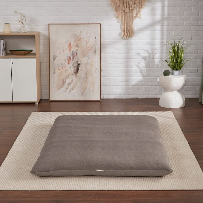 80900 FLOOR FUTON MATTRESS SLEEPING PAD WASHABLE COVER DORMITORY MATTRESS PAD KIDS FLOOR 99 X 203CM GREY