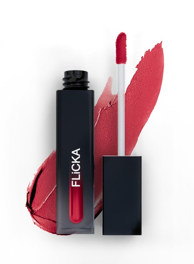 FLiCKA Set and Attack Liquid Matte Lipstick For Women| Transfer Proof, Smudge Proof, Non-Sticky, Creamy Lightweight Lipstick For Women, 09 Pro at Pout, 7ml - Image 1