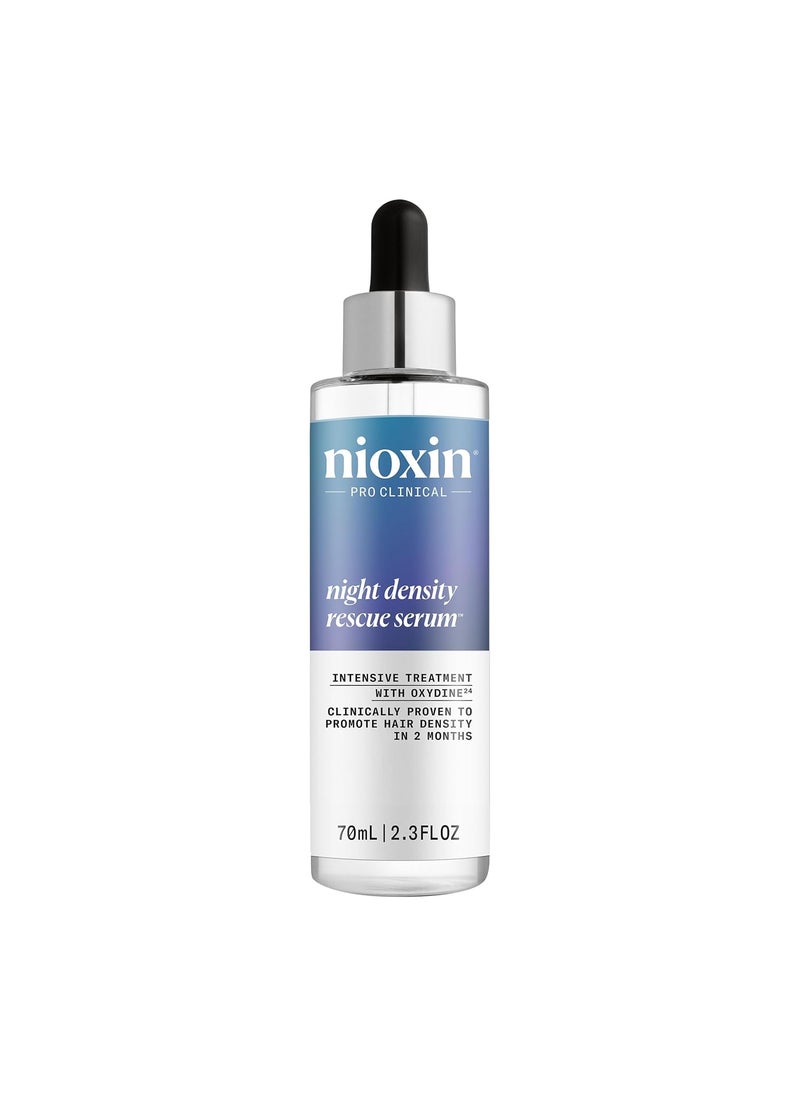 Nioxin - Nioxin Night Density Rescue Serum | Overnight Hair Thickening Serum| | Protects Against Hair Breakage| Intensive Treatment with Oxydine|2.4 Fl Oz - Image 1