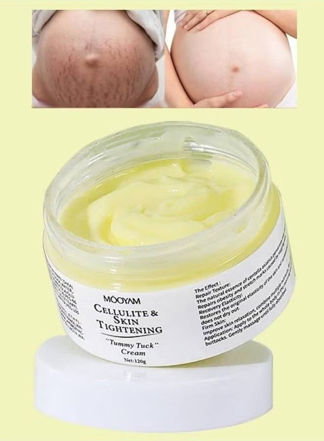 MOOYAM 120g Cellulite and Skin Tightening Cream Stretch Mark Removal Belly Firming Maximum Slim Intense Gel Cream Heat Activated Skin Tightening Cream for Body Reduces the Appearance of Cellulite - Image 1