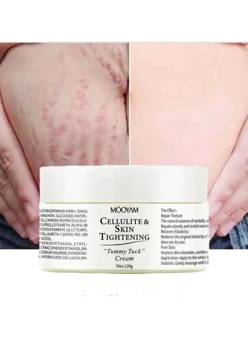 MOOYAM 120g Cellulite and Skin Tightening Cream Stretch Mark Removal Belly Firming Maximum Slim Intense Gel Cream Heat Activated Skin Tightening Cream for Body Reduces the Appearance of Cellulite - Image 3