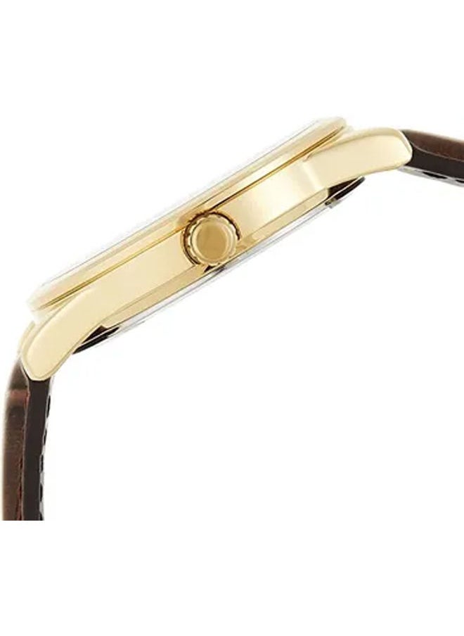 CASIO - Leather Analog Watch MTP-V001GL-1BUDF - Image 1