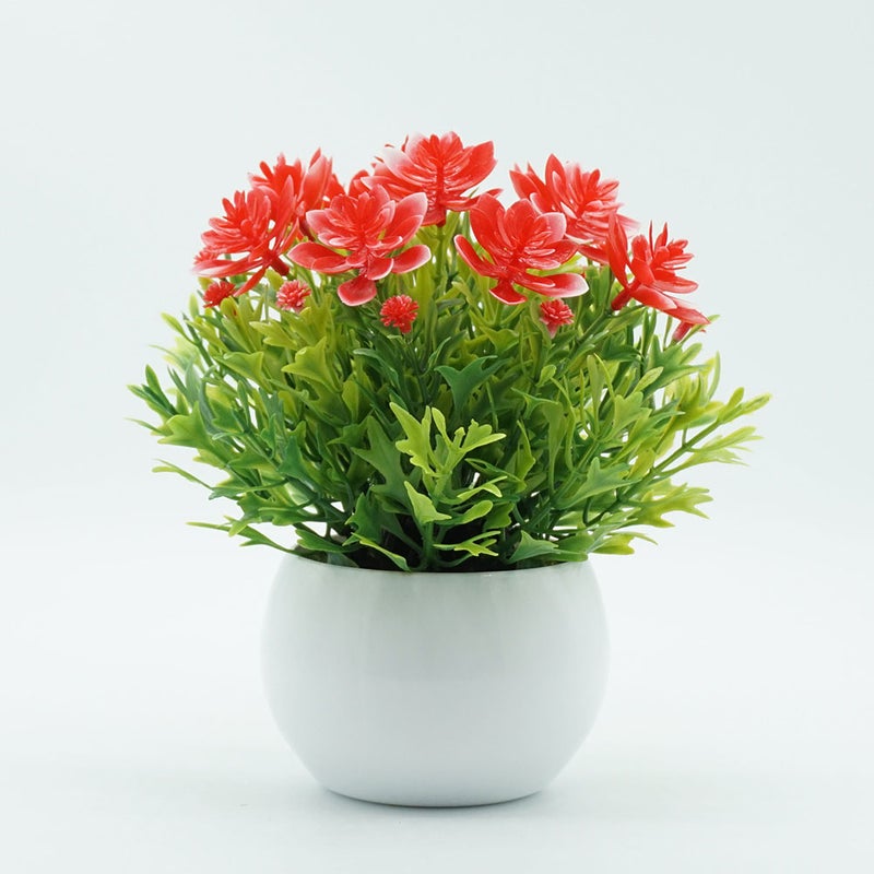 2pcs Farmhouse Style Semicircle Potted Plant Home Table Centerpiece Potted Bonsai - Image 5