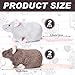 Kasyat 4 Pcs Fake Rat Stuffed Animals 7 Inch Fake Mouse Plush Toys Soft Cuddly Stuffed Mouse Realistic Rat Plushies for Birthday Prank Props April Fools TricksBrown Grey - Image 2