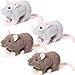 Kasyat 4 Pcs Fake Rat Stuffed Animals 7 Inch Fake Mouse Plush Toys Soft Cuddly Stuffed Mouse Realistic Rat Plushies for Birthday Prank Props April Fools TricksBrown Grey - Image 4