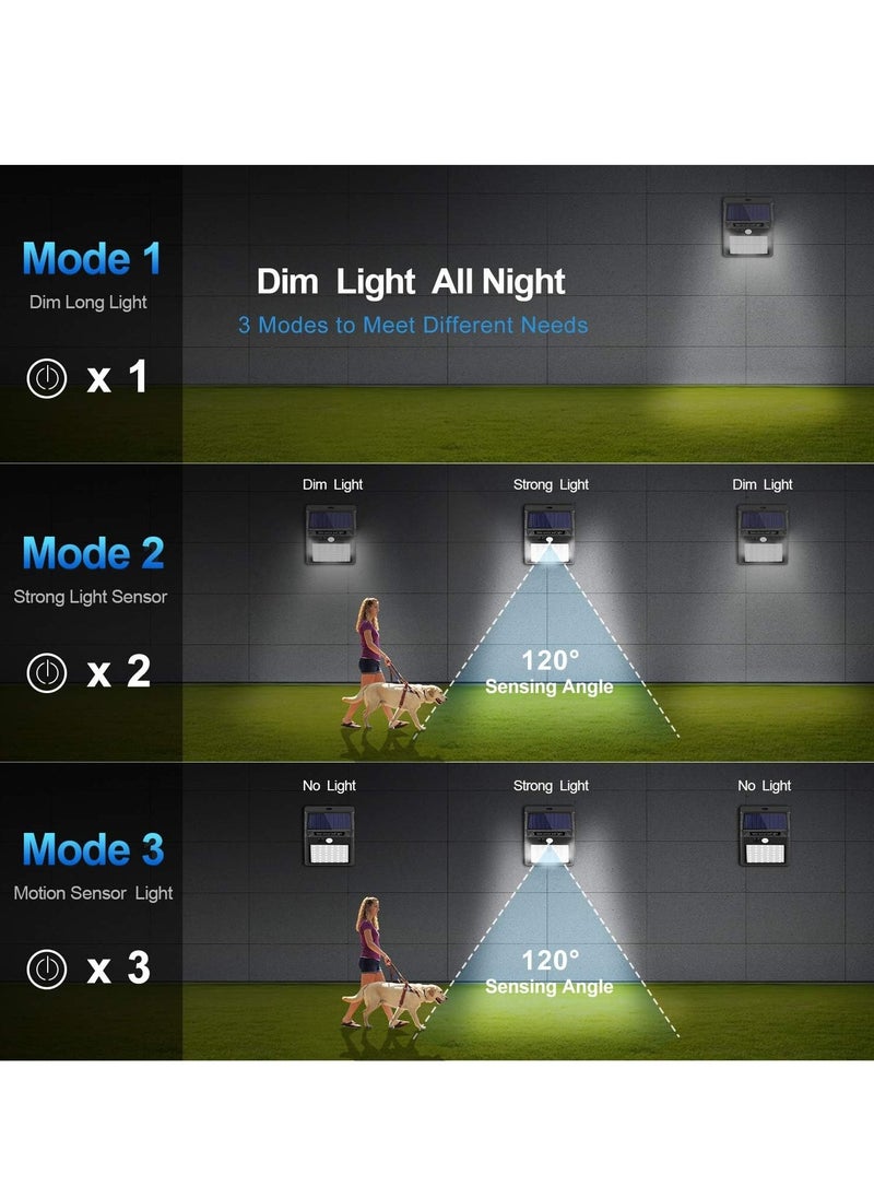 JAJEEK 42 LED Solar Powered Cordless Light (Pack of 10) – IP65 Waterproof & Dustproof, 3 Adjustable Modes, Outdoor Motion Sensor Lighting for Garden, Patio, Fence, Garage – Energy Efficient & Durable - Image 2