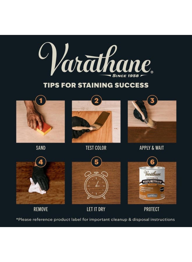 فاراثان Varathane® Premium Fast Dry Wood Stain 262025 Dark Walnut - Image 3