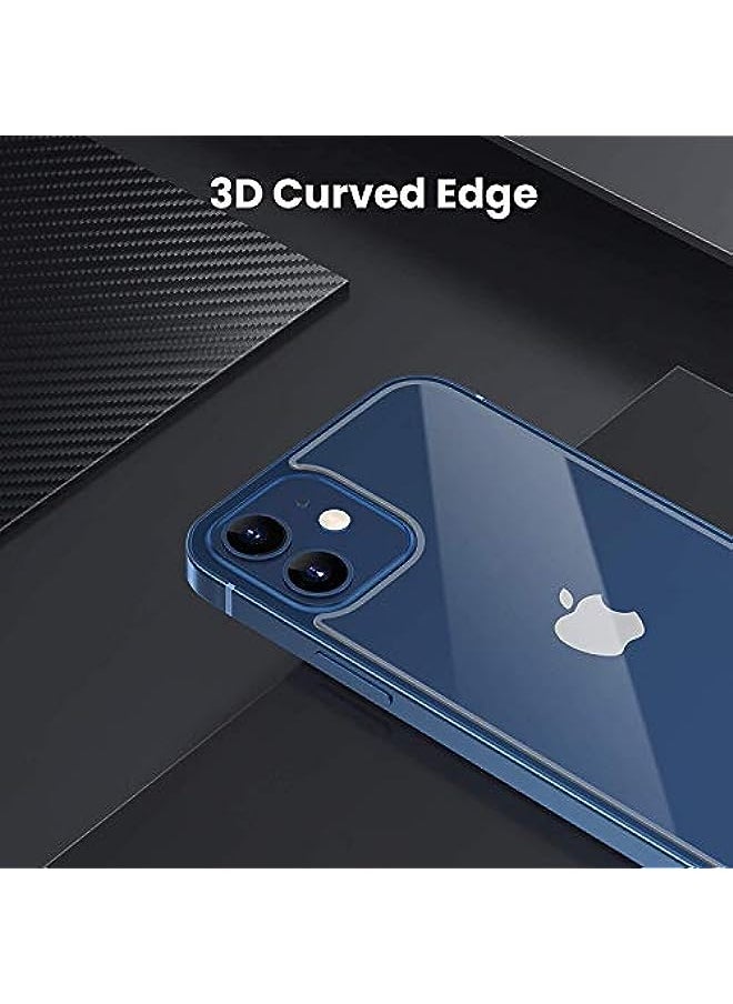 HuHa - Al-Hutrushi Screen Protector For Iphone 12, Front Back Tempered Glass Screen Protector Ultra-Thin 3D Touch Scratchproof Bulletproof Screen Protector Full Body Perfect Protective (Front & Back) - Image 1