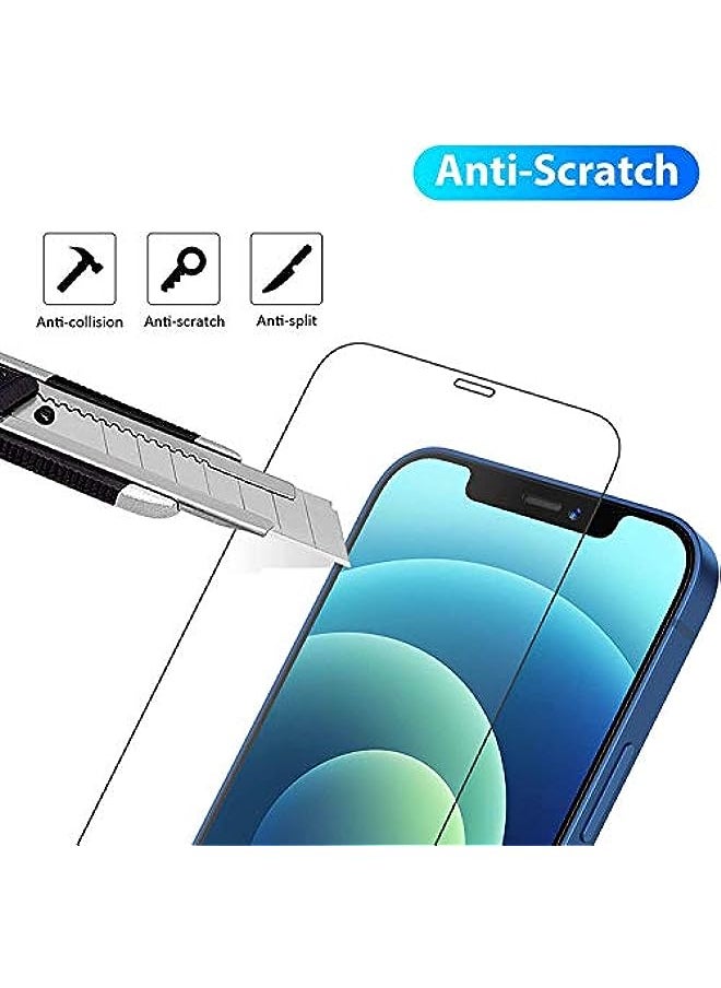 HuHa - Al-Hutrushi Screen Protector For Iphone 12, Front Back Tempered Glass Screen Protector Ultra-Thin 3D Touch Scratchproof Bulletproof Screen Protector Full Body Perfect Protective (Front & Back) - Image 1