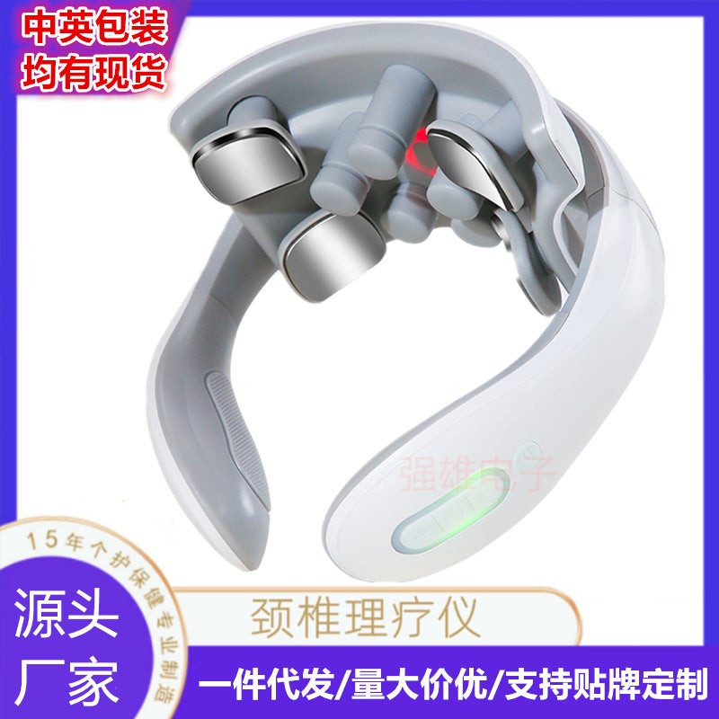 Cervical Vertebra Massage Instrument Intelligent Neck Massager Pulse Heating Physiotherapy Instrument Thermal Neck Protection Instrument Shoulder Neck Cervical Vertebra Instrument - Image 2