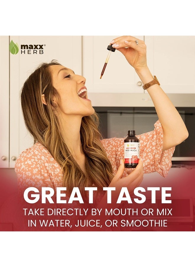 Maxx Herb Red Maca Root Extract - Max Strength Liquid Drops Absorb Better Than Powder or Capsules, for Stamina, and Hormone Balance - Alcohol Free - 4 Bottles, 4 Oz Each (240 Servings) - Image 4