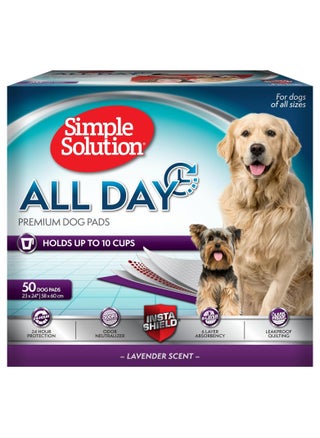 Simple Solution 6-Layer All Day Premium Dog Pads, 23 x 24, Lavender Scent, 50 pads - pzsku/Z3FF35DA5D69281306854Z/45/_/1722013828/b486df81-1b97-4a19-889c-cf49c4337bd4