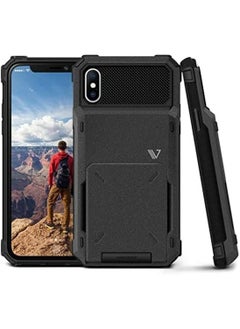 VRS Design Damda Folder Case Cover For iPhone X - Stone Gray 