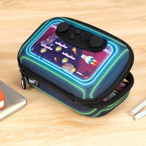ZIPIT Gamer Pencil Case for Boys, Durable Pencil Box for School, Large Capacity Stationery Organizer Box - Image 5
