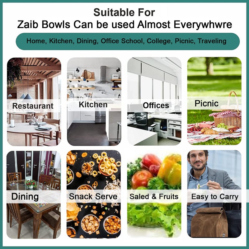 Zaib Stainless Steel Micrwoave Safe Containers with Lid for Kitchen Food Stroage | Euro Mixing Bowls (WL 4 Red Butterfly A) - Image 5