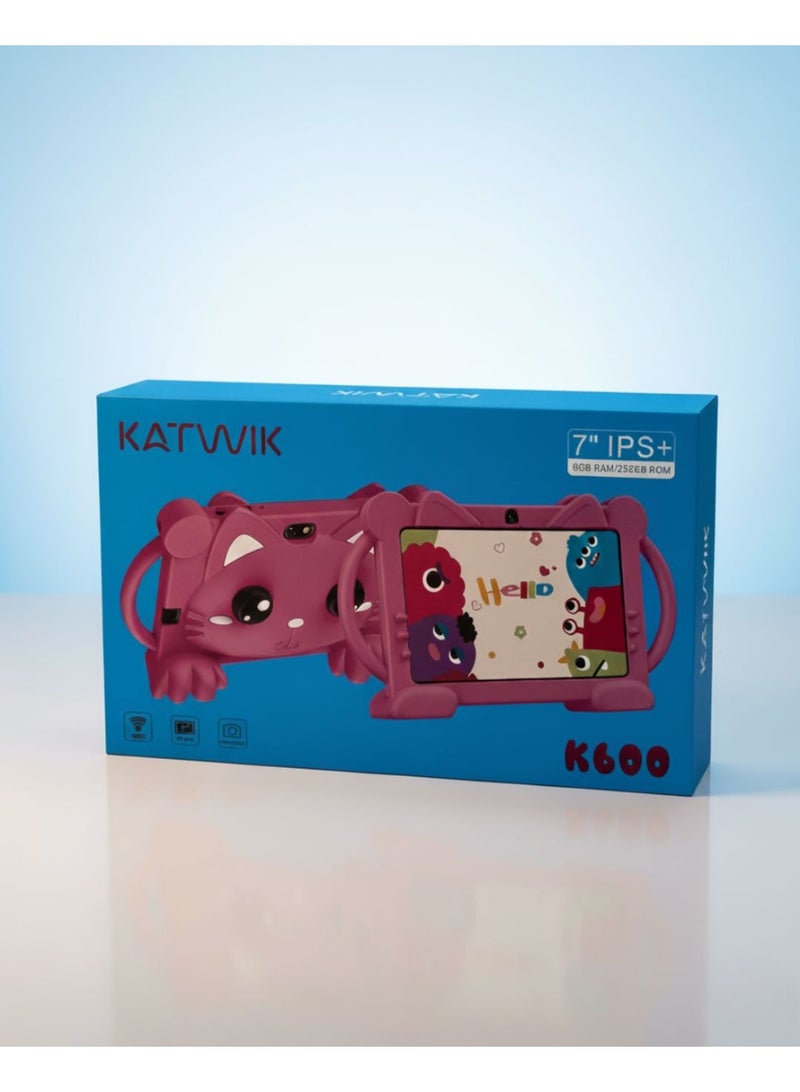 كاتويك "تابلت الأطفال K600 – ذاكرة 8GB وروم 256GB ويدعم الواي فاي" - Image 2
