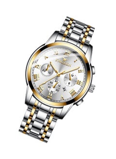FNGEEN Roman Numeral Stainless Steel Luminous Quartz Couple Watch For Men & Women  4006  - Image 5