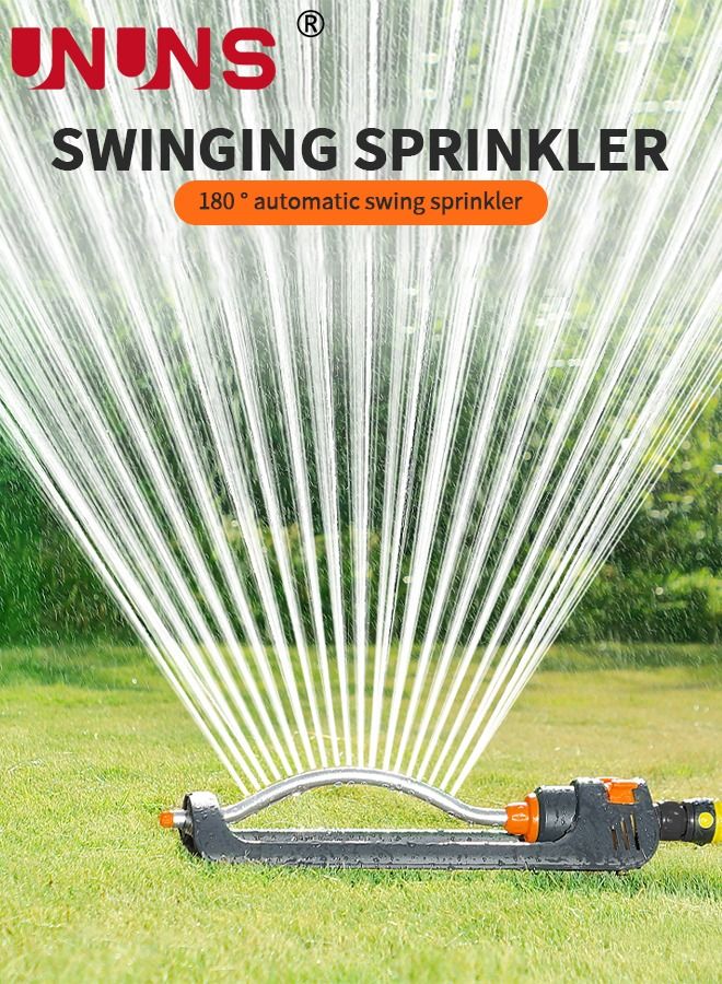 UNUNS Auto Irrigation System,180 Degree Rotation oscillating Sprinkler,Multifunction-Adjustable Garden Sprinkler For Outdoor Grass Garden Yard Lawns - Image 3