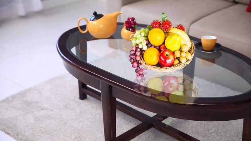 YNK Bamboo Fruit And Vegetable Basket Beige Golden 11Inch Oval - Image 3