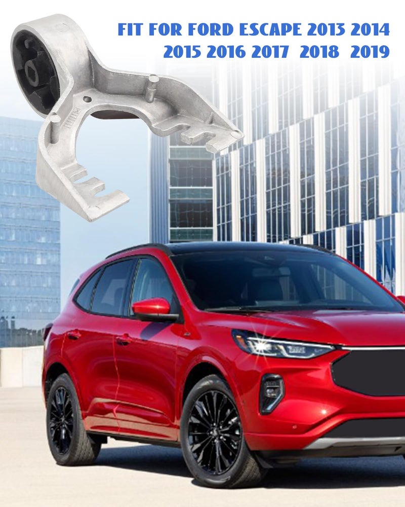 JUQAFY Exhaust Hanger Bracket, 2Pcs, Silver, Metal and Rubber, Chassis Mount, Fit for Ford Escape 2013-2019 - Image 5