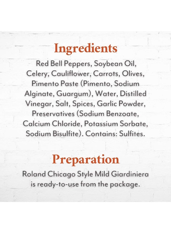Roland Foods Chicago Style Mild Giardiniera - Image 3