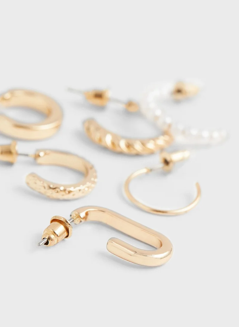 H&M 6 Pairs Hoop Earrings