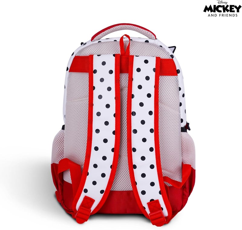 ترو كير حقيبة مدرسية للأطفال من ديزني ميني ماوس مقاس 16 بوصة - حقيبة ظهر مريحة وخفيفة الوزن ومتينة للطلاب من سن 6 سنوات فما فوق - مثالية للسفر والمدرسة، للبنات - Image 3