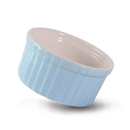 Lupaava Ceramic Ramekin Bowl/Soufflé Dish For Baking And Serving Puddings, Custards Or Other Desserts - Set Of 6-120 Ml - Image 3
