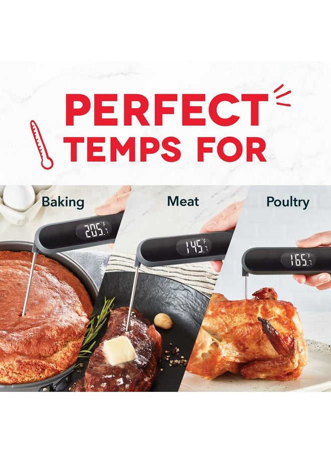 Dash Dash Precision Quick-Read Meat Thermometer - Waterproof Kitchen and Outdoor Food Cooking Thermometer with Digital LCD Display - BBQ, Chicken, Seafood, Steak, Turkey, & Other Meat, Batteries Included  - Image 5