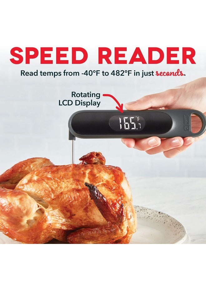 Dash Dash Precision Quick-Read Meat Thermometer - Waterproof Kitchen and Outdoor Food Cooking Thermometer with Digital LCD Display - BBQ, Chicken, Seafood, Steak, Turkey, & Other Meat, Batteries Included  - Image 3