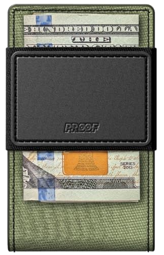 PROOF Wallet | Slim Minimalist Wallets for Men | Leather & Metal | RFID Wallet | Front/Back Pocket | Gift Box | Veteran Owned (Operator (1000D Nylon, Black Leather | Satin Gun Metal)) - Image 3