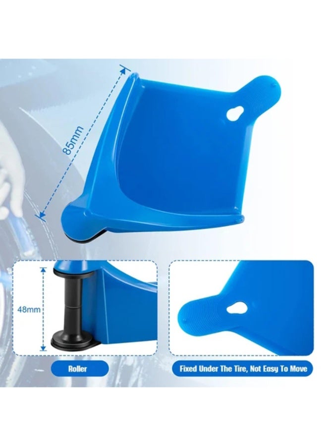 2Pcs Car Wash Hose Organizers Durable Tire Protectors for All Prevent Hose Induced Damage Sturdy Material for Vehicle Maintenance and Care,Blue - Image 3