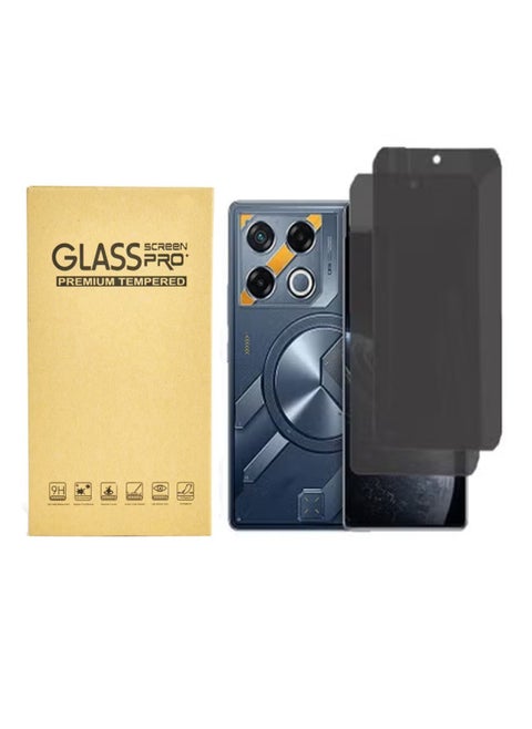 2 packs Infinix GT 20 Pro Privacy Screen Protector Tempered glass, high transparency [bubble-free] Screen Privacy Protector Infinix GT 20 Pro 6.78 In
