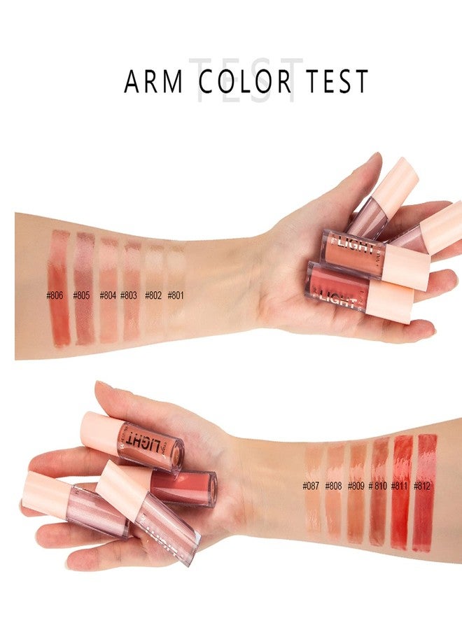 MAEPEOR Moisturizing Lipgloss Set 6PCS Smooth Hydrating Lip Gloss Neutral Nude Nourishing Glossy Lipgloss for Women and Girls (Moisturizing, 6PCS Set B) - Image 3