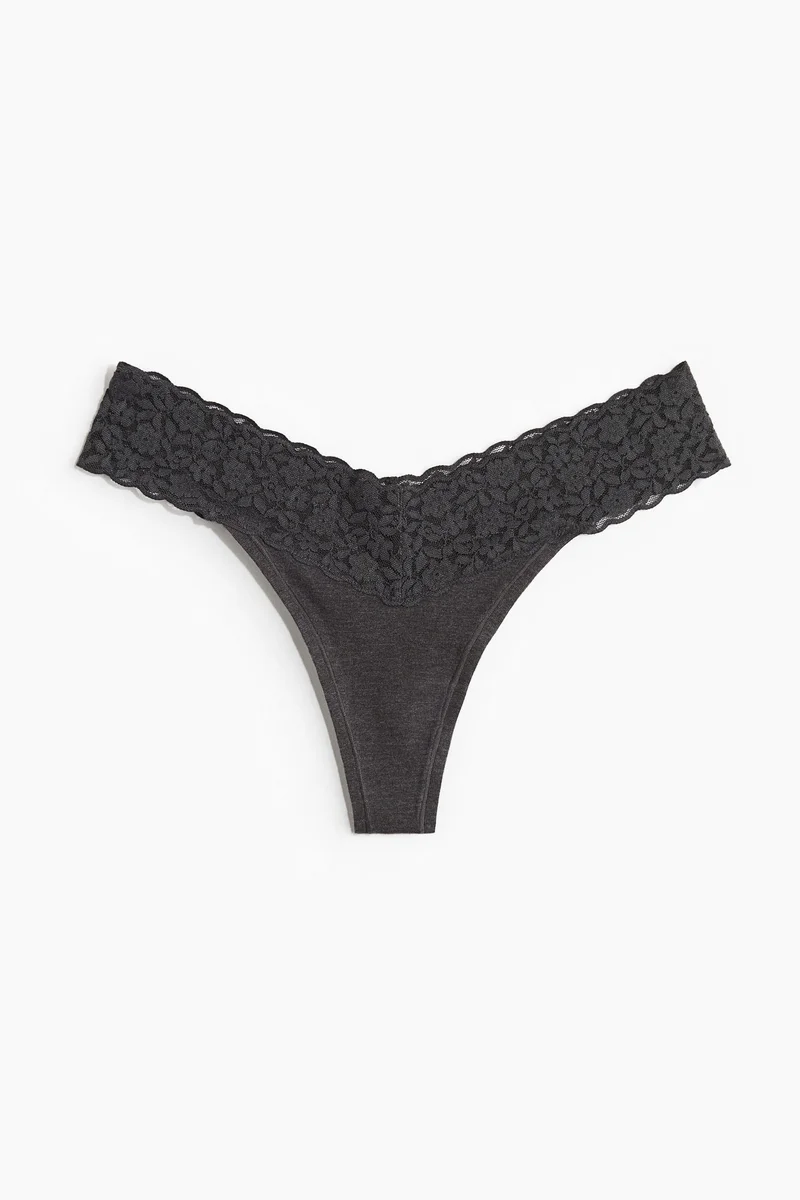 H&M 10-pack lace thong briefs